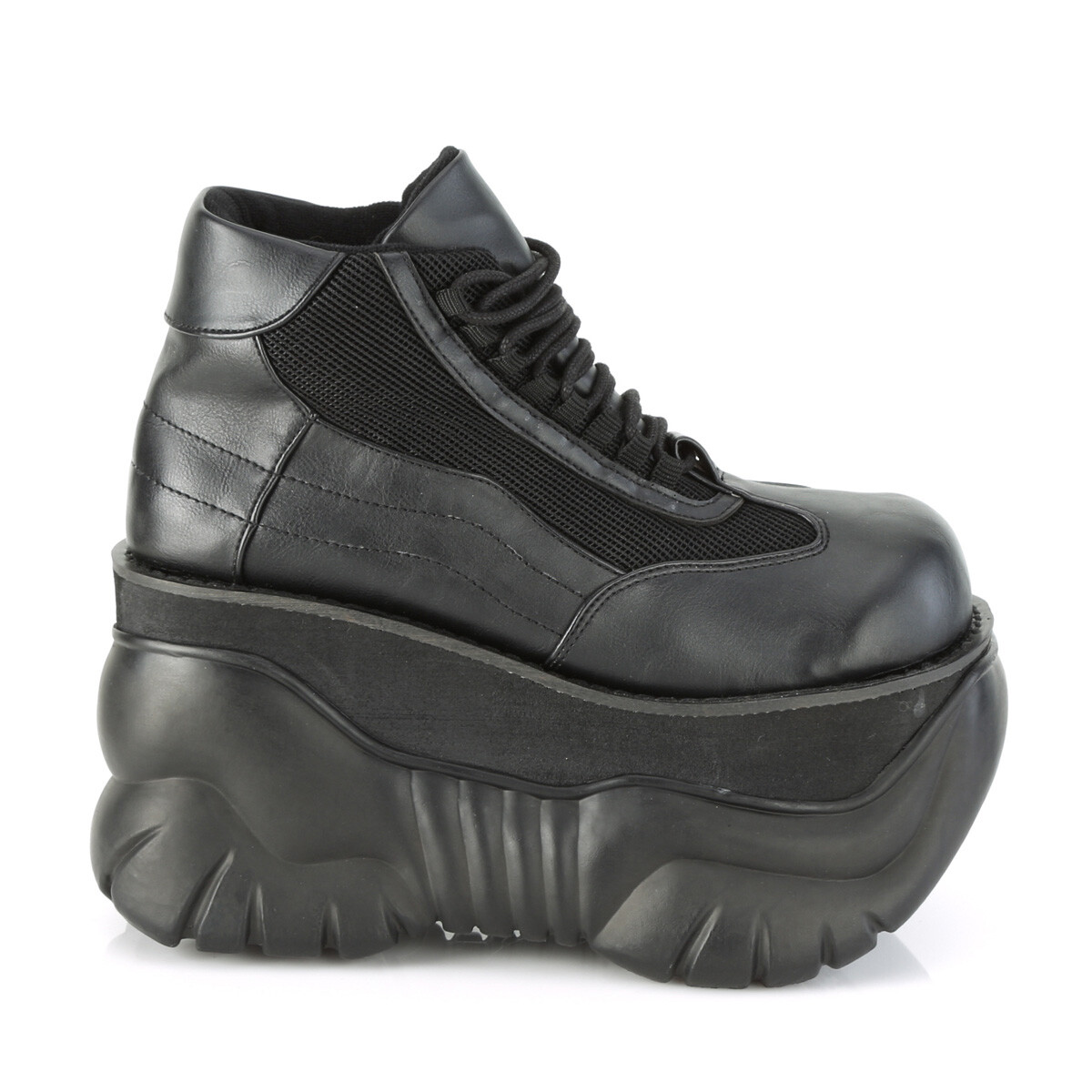 PLEASER MEN’S BLACK 4″ ACROSS VEGAN UNISEX ANKLE BOOT 5 6 7 8 9 10 11