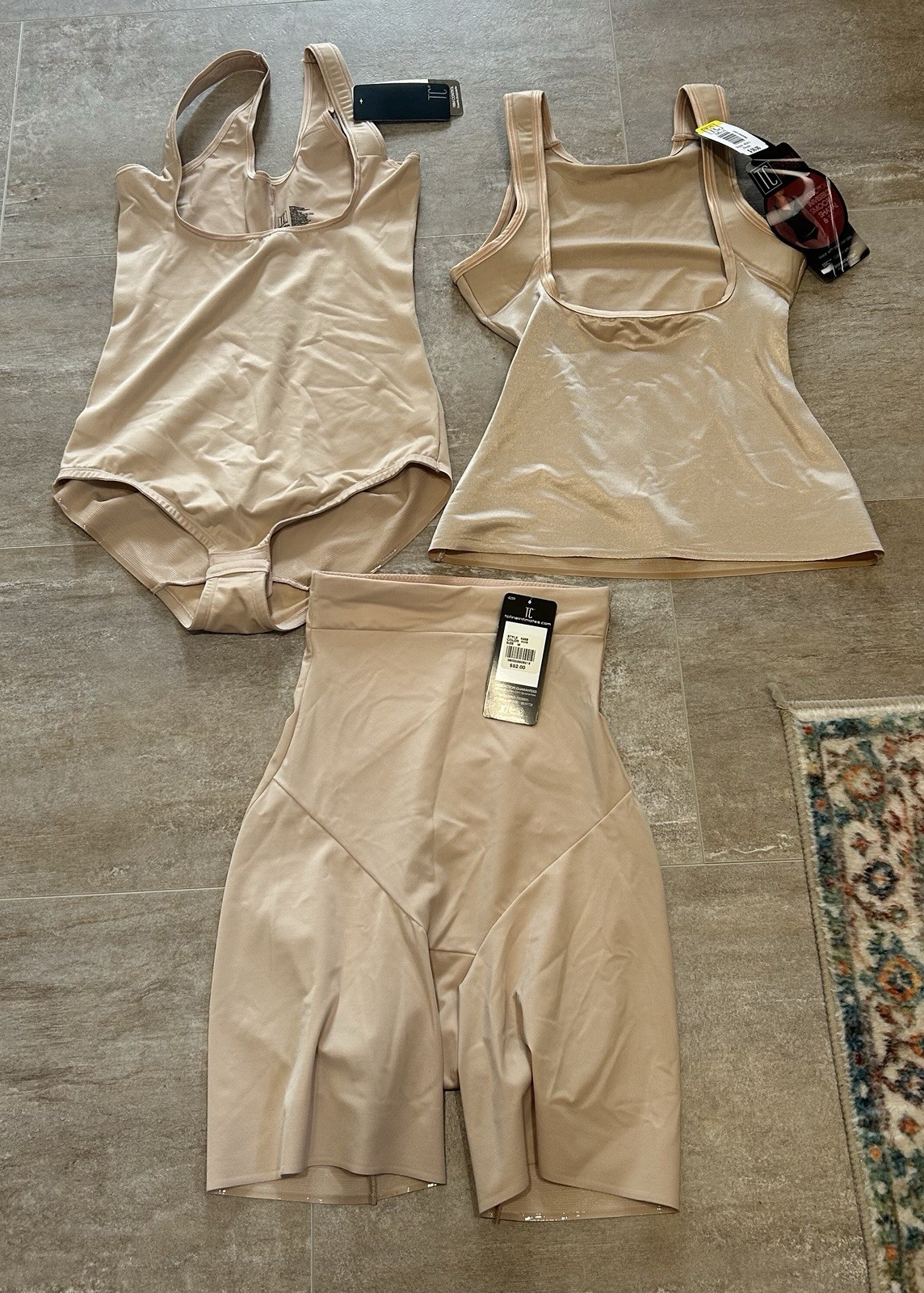 TC Fine Intimates Firm Control Shapewear Nude Smoothing Layering (3) New Items M