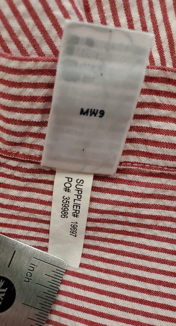 VTG Ralph Lauren Seersucker Button Down Men Sz XL Red Stripe Classic Fit Boating