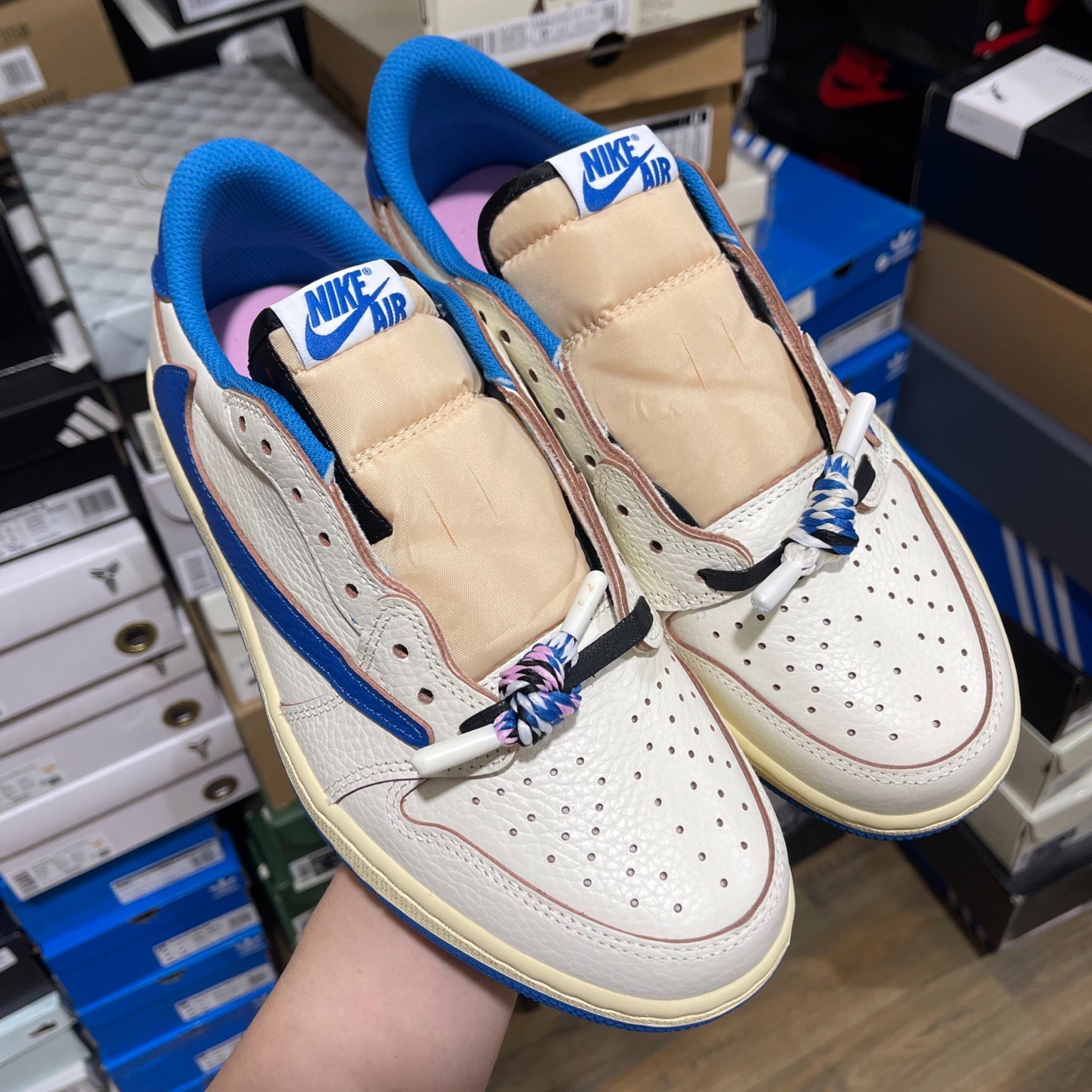 Travis Scott x Fragment x Air Jordan 1 Low OG SP “Sail Military Blue” DM7866-104