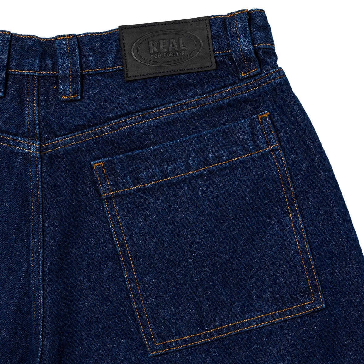 Real Shorts Street Cleaner Denim Dark Wash Skateboard Mens