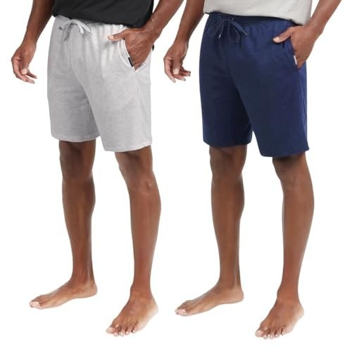 Eddie Bauer Men’s Comfort Fit Elastic Waistband ,Lounge Short 2 Pack White, M