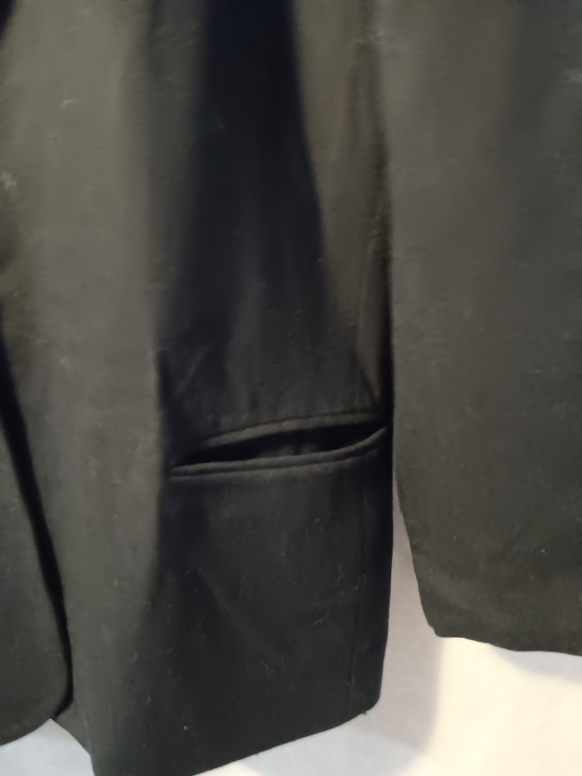Requirements Men’s Black Wool Blend 2-Button Blazer Jacket Size 48 Regular