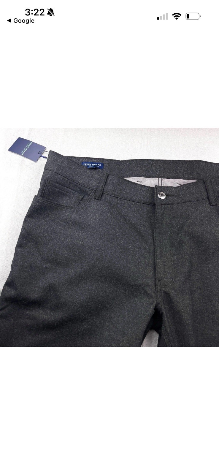 Peter Millar Crown Crafted 5 Pocket Excursionist Flex Alpine Pant $285 32 x 34