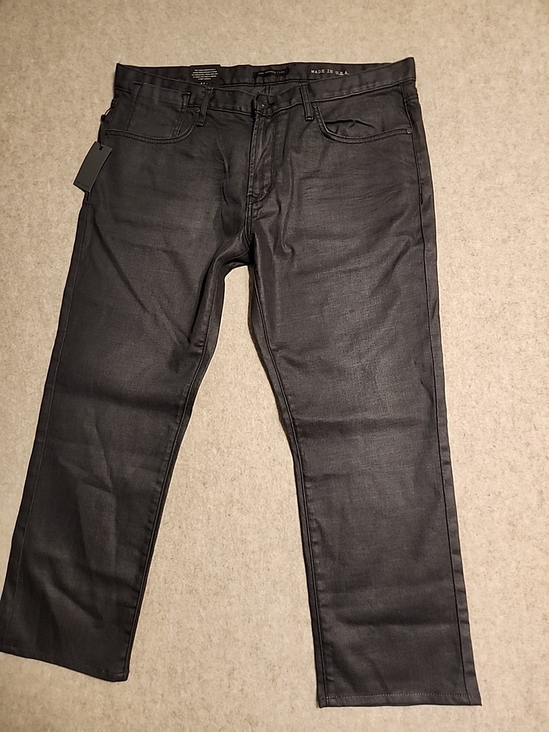 John Varvatos USA Men’s Bowery Slim Straight Jeans 38×27 NEW $228 J306Q3B-AOIE