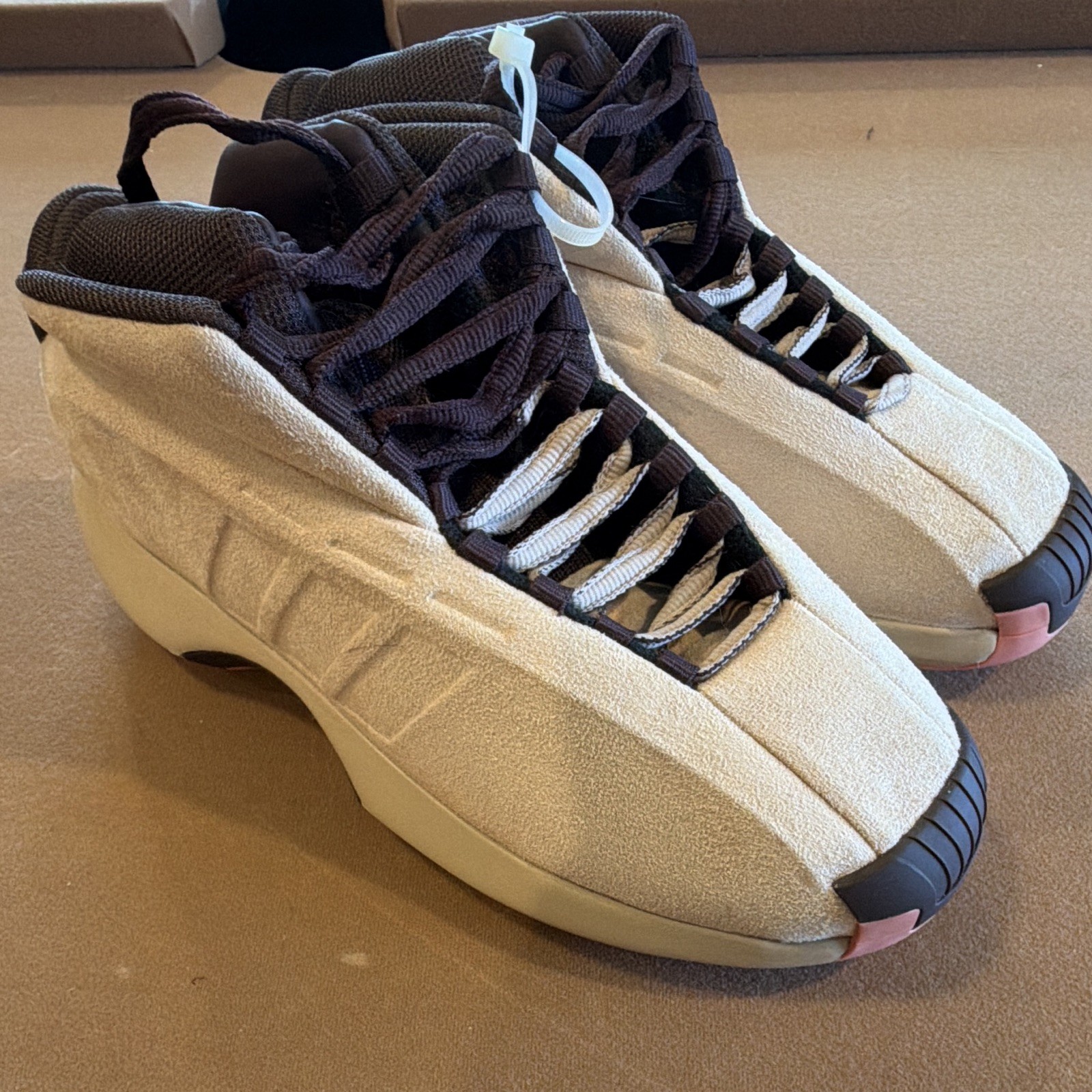 adidas Men’s Crazy 1 Lace-Up Magic Beige Pink Rubber Sole