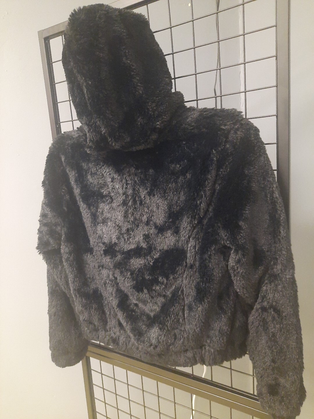 Ambiance Outerwear Jacket Woman’s Medium Faux Fur Black Lined Full Zip Coat