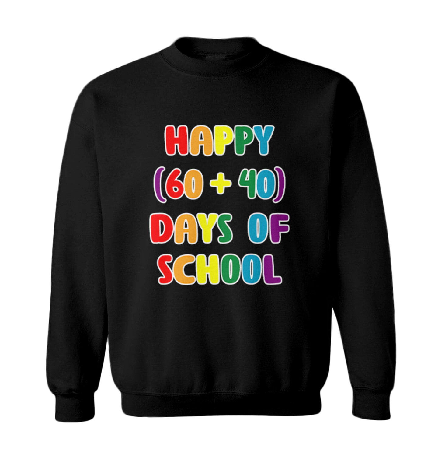 Happy (60+40) Days Of School – Milestone Math Student Toddler Crewneck Sweater