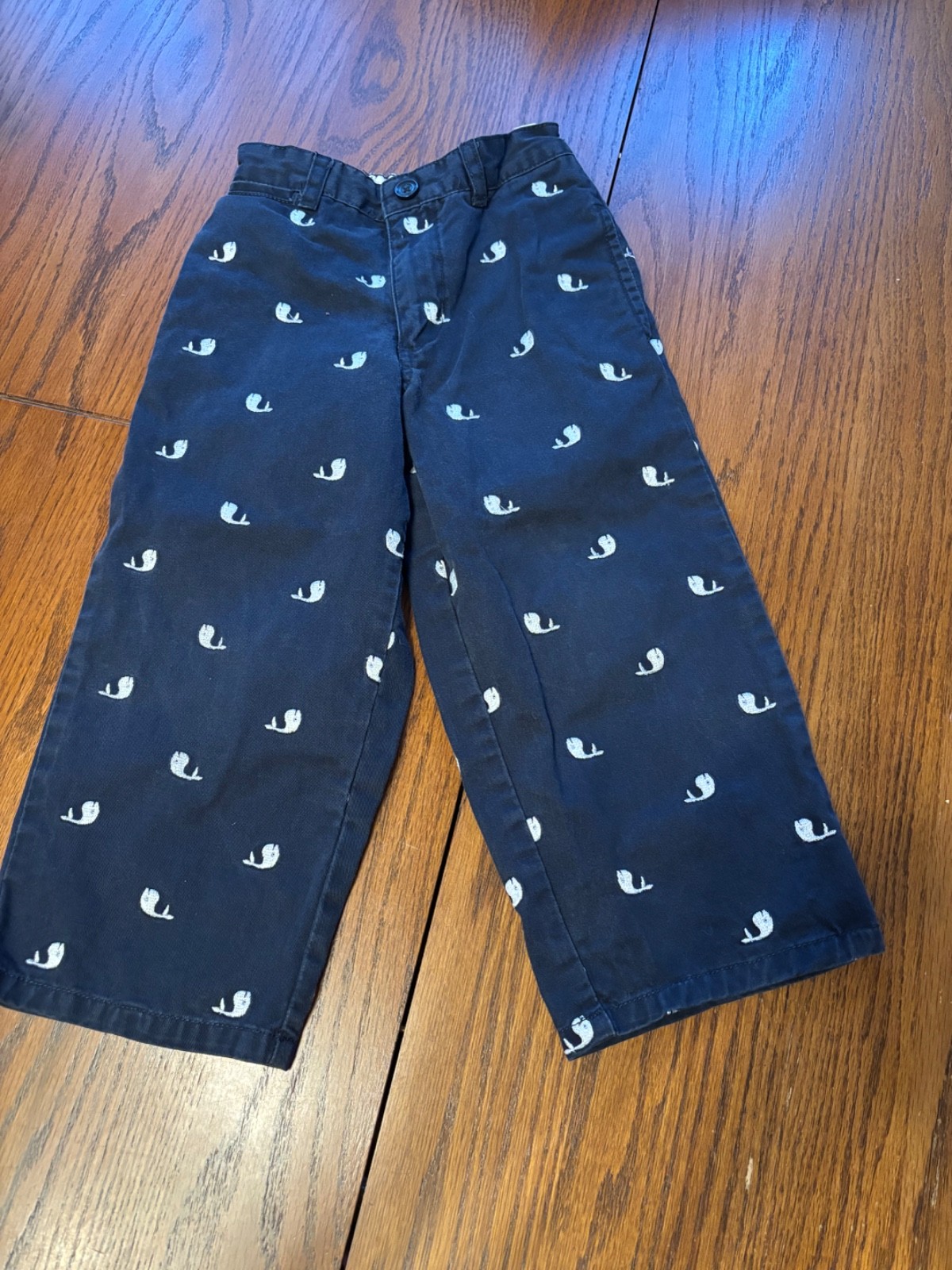 vtg gap boys 3 years 3T blue whale theme chino pants