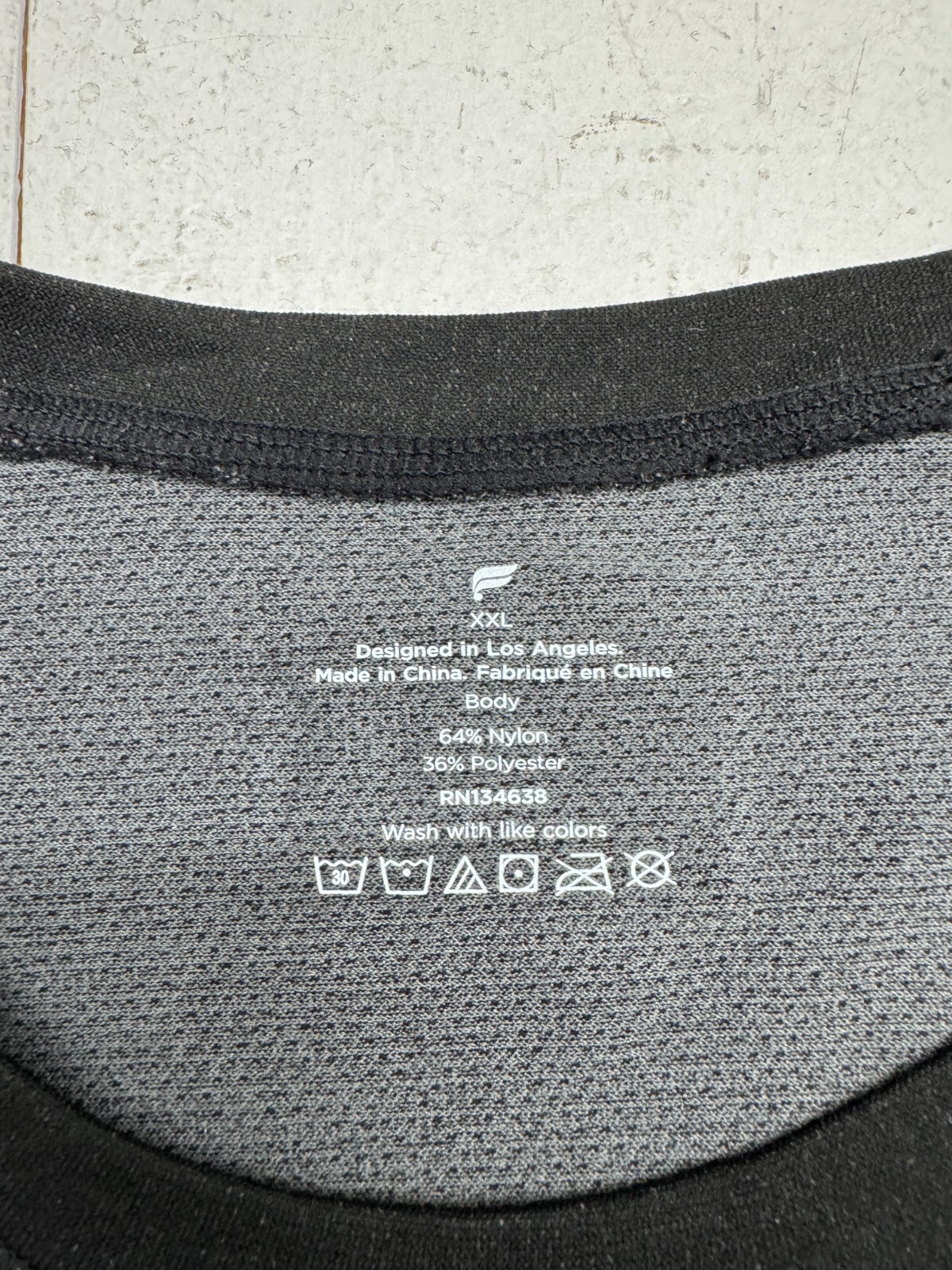 Fabletics Black “Celsius” Training Day Short Sleeve Shirt Mens Size XXL NEW