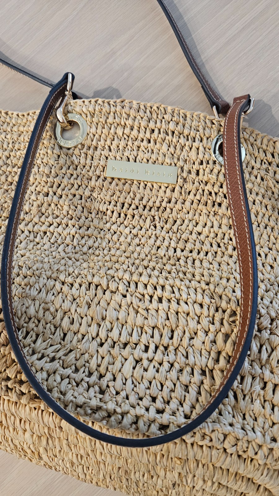 Heidi Klein Savannah Bay Raffia Straw Tote Bag (pre-owned)