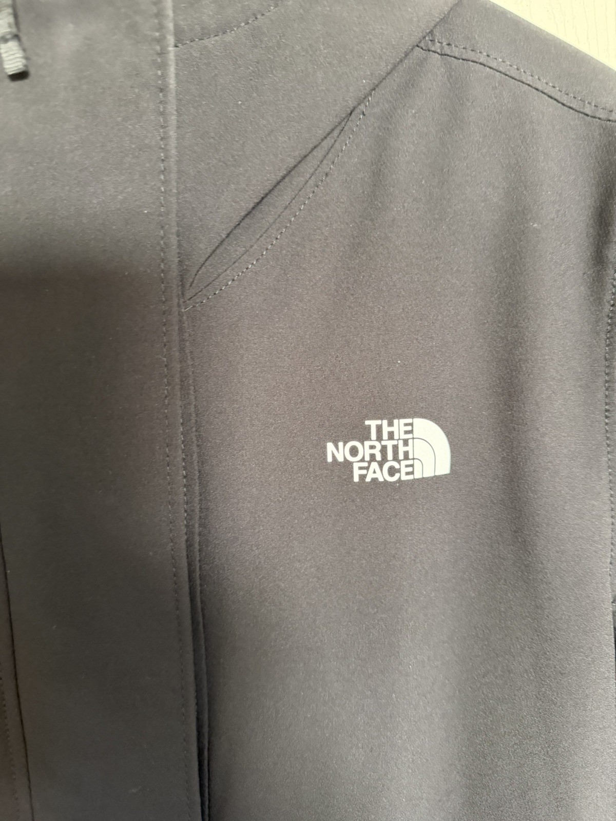 The North Face Womens WindWall Hooded Trench Coat fleece Black Belted Size M