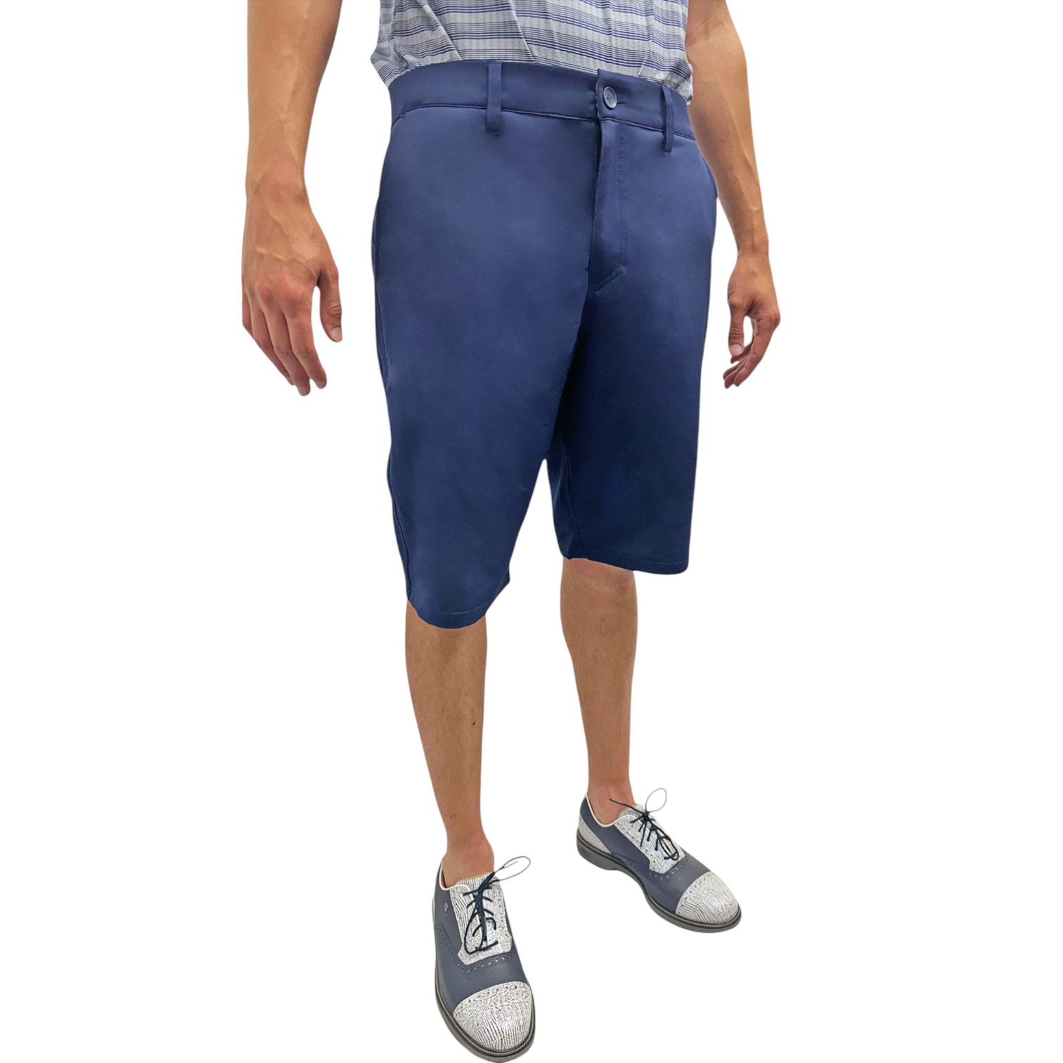 Mens Golf Shorts 11.5″ Inseam Long Tall Athletic Quick Dry Stretch Elastic Waist