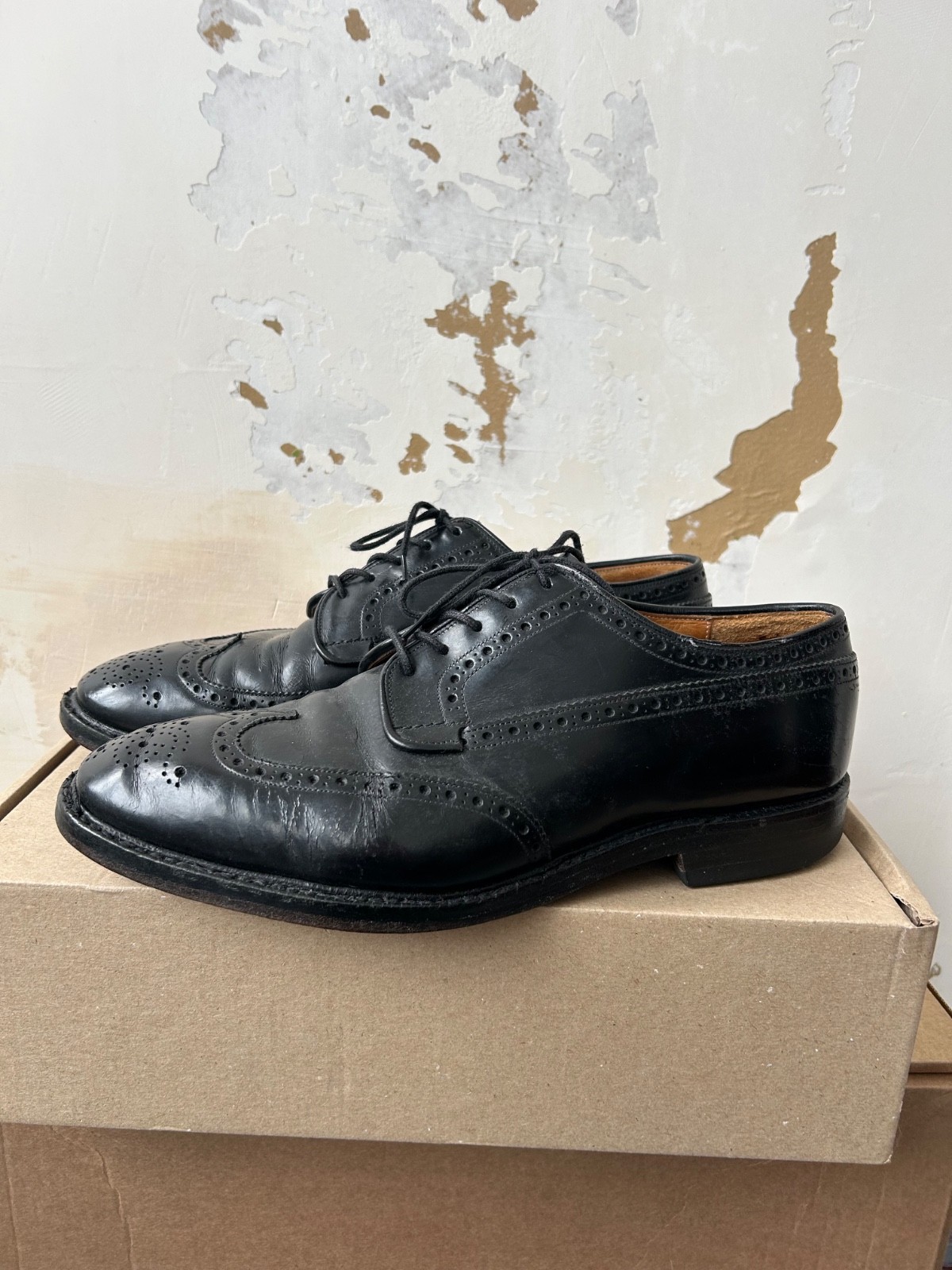 Church’s Custom Wing Tip Oxford Dress Shoe Chetwynd Leather Men Size Uk9