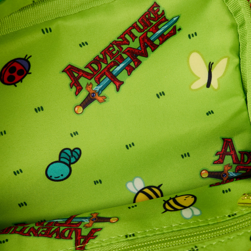 (Big Sale) Loungefly Adventure Time Finn AOP Backpack BMO Crossbody Bag Set