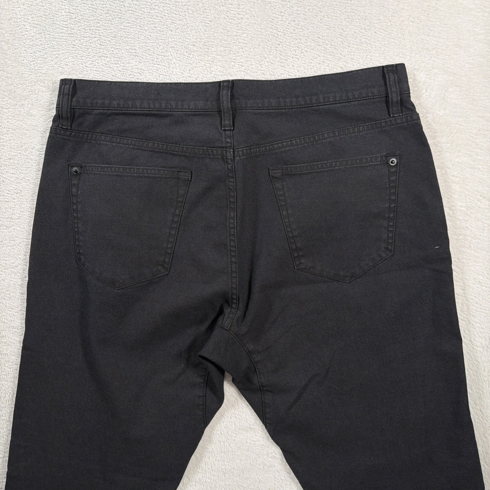 Proof Rover Men’s Slim Tapered Canvas Pants 34×32 Black Denim Workwear