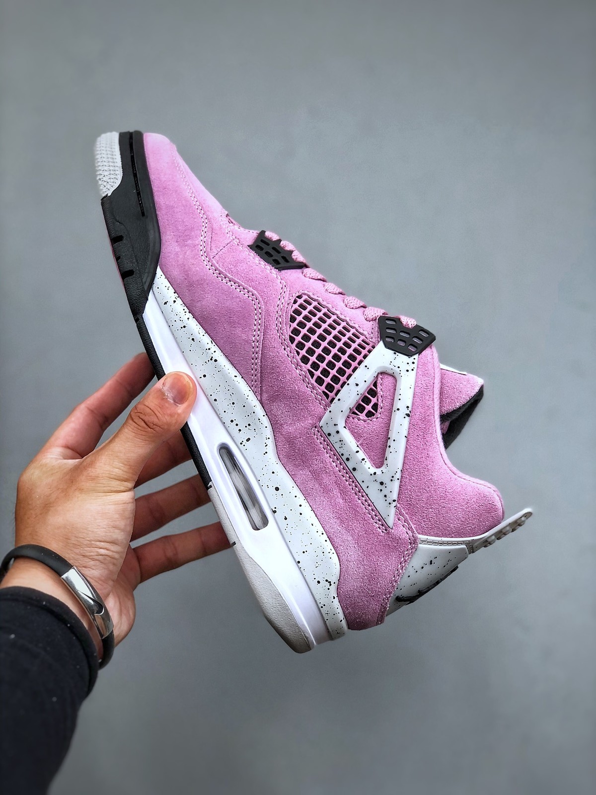 AQ9129-501 New NK AJ4 Retro Orchid Pink Men’s Size 4-13