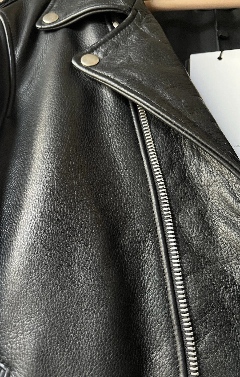 1998$ NEW Cropped John Elliott Leather Motto Jacket, Medium Size 2, Cow Leather