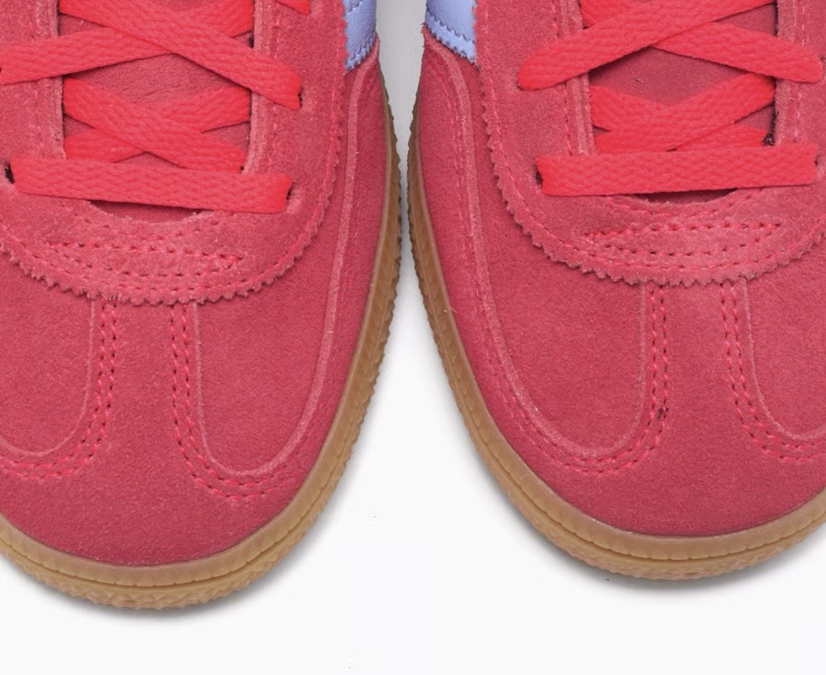 adidas Womens Handball Spezial Sneakers Shoes Lucid Red Glow Blue JR3607