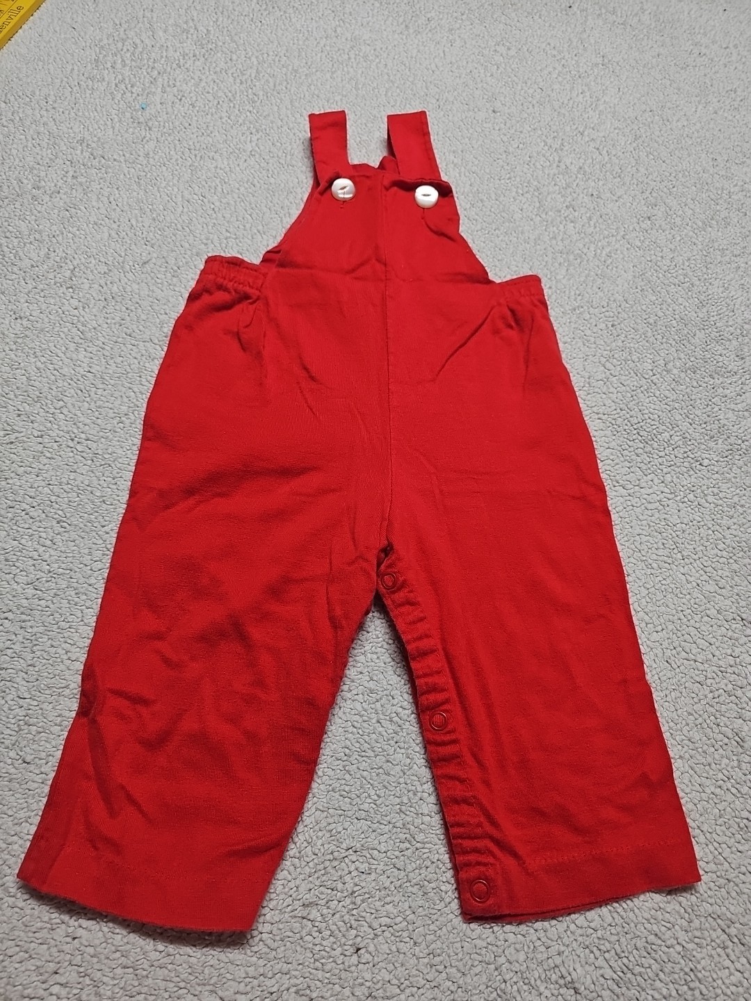 Buster Brown Red Overalls 18months 22/25pounds 80’s MADE IN USA 💯 Cotton