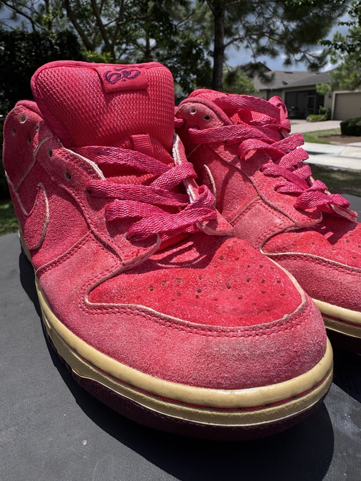 Nike Dunk Low 6.0 Red Suede 314141-614 Women’s 9.5 / Men’s 8 Vintage Skate