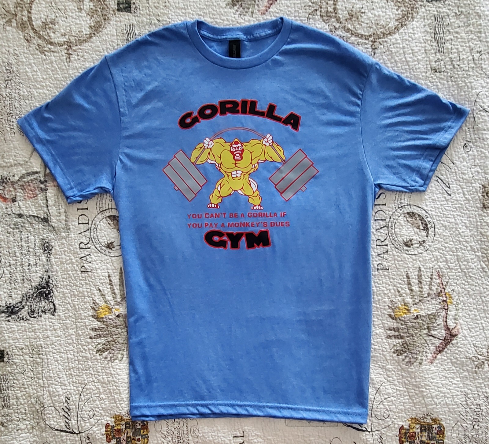 Gorilla Gym Old School Bodybuilding Vintage Muscle T-Shirt Brand New Size M L XL