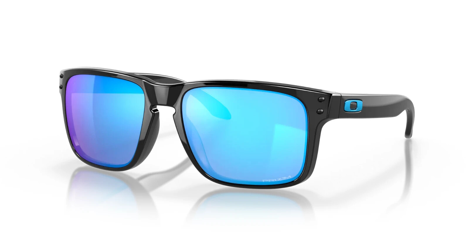 Oakley Sunglasses HOLBROOK OO9102-F555 Polished Black with Prizm Sapphire Lenses