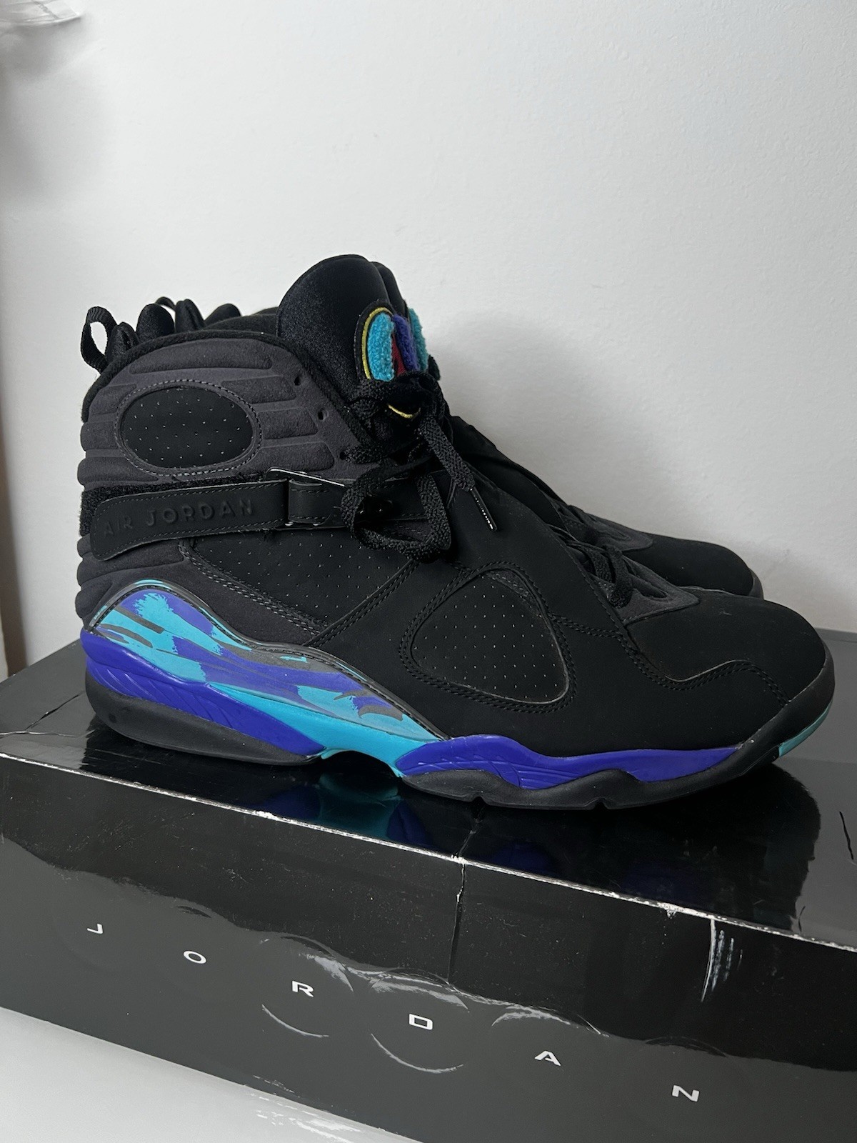 Nike Air Jordan Retro 8 VIII Size 16 AQUA Uk 15