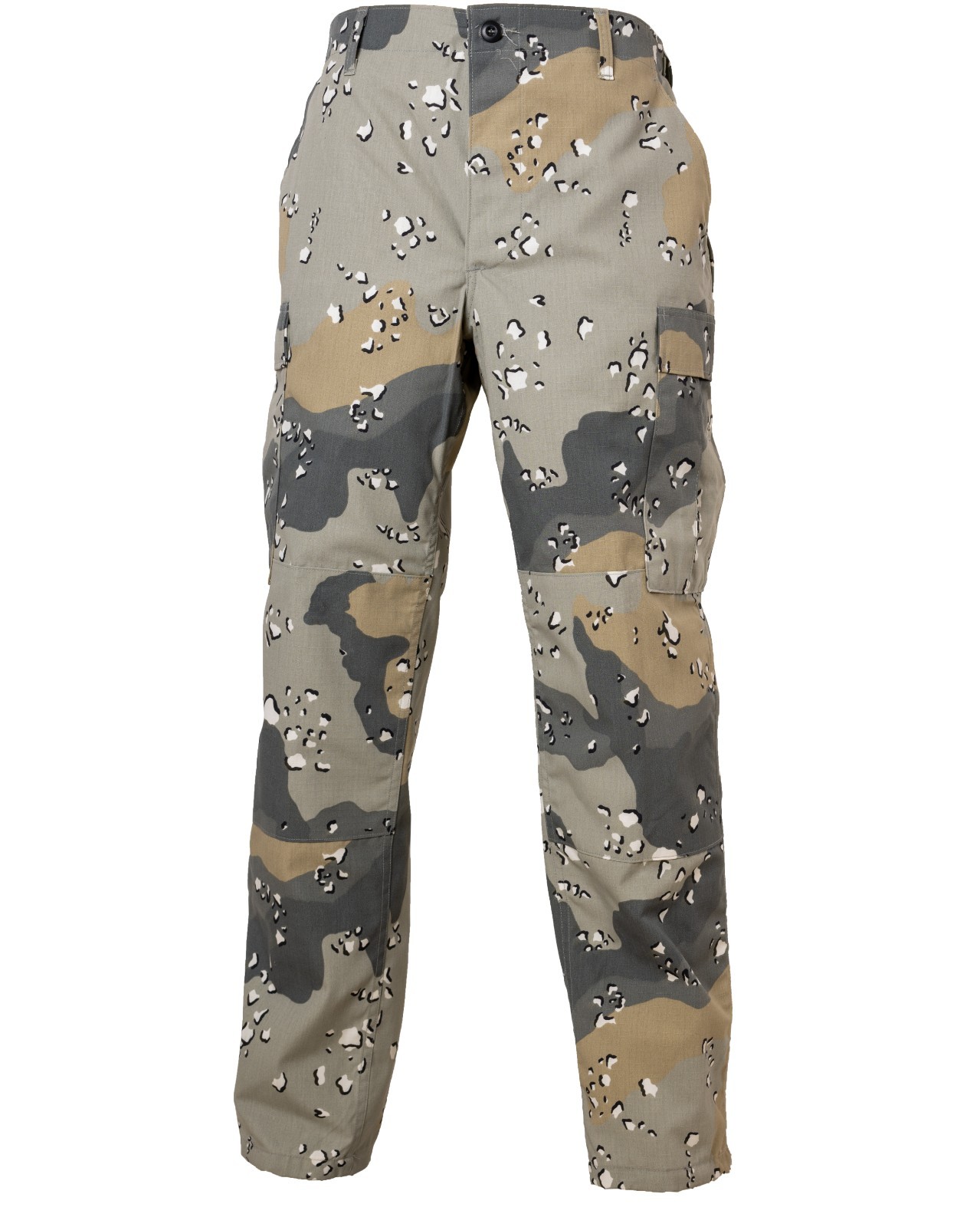 Afghan Border Police Grey Chocolate Chip Camo Pants Rip-Stop Size Medium 31-35W