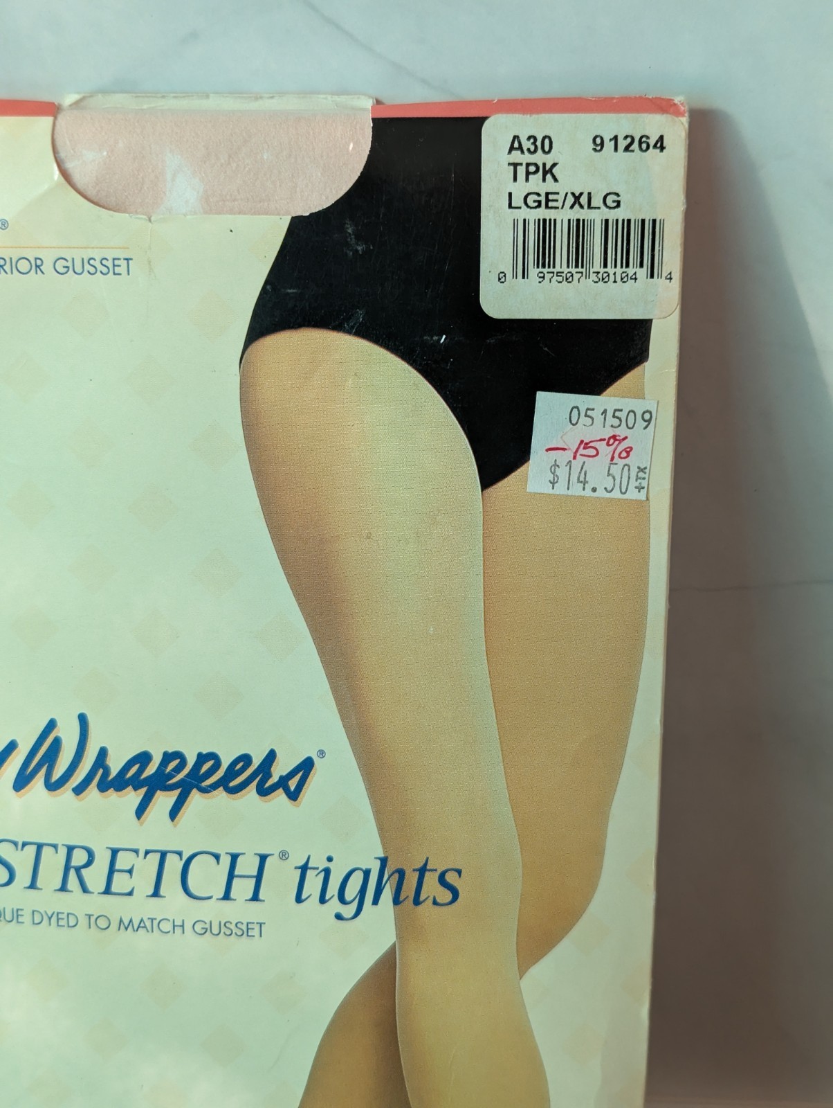 Bobby Wrappers Total Stretch Tights Adult Footed Large XL A30 Light Pink