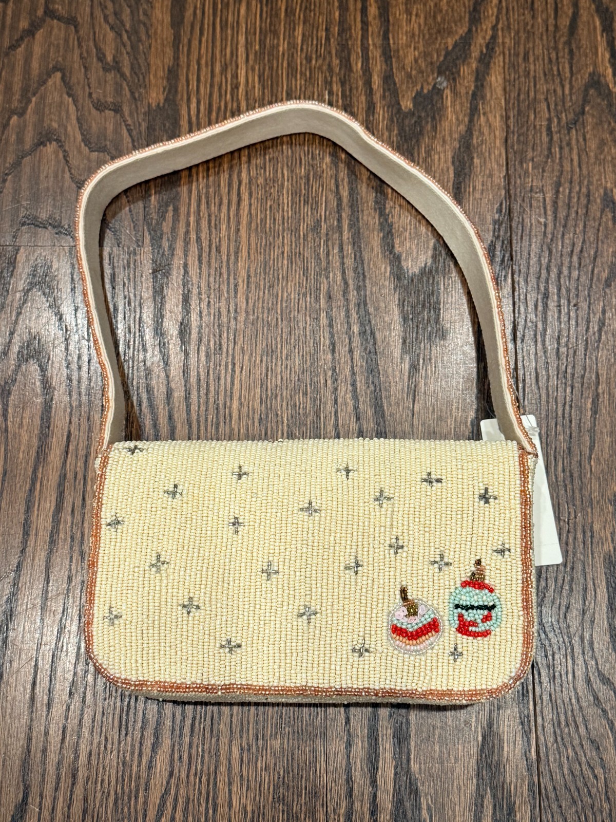 Anthropologie Fiona Beaded Bag Martini Cocktail Food Drink Edition Shoulder Bag