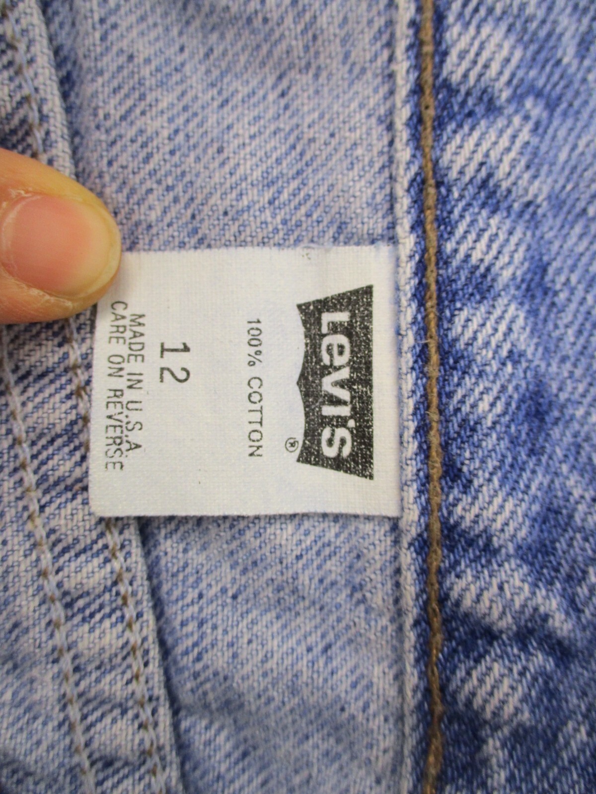 Vintage Levis Native Blue Mom Jeans Womens 12 High Rise Tapered Denim 80s 29×28