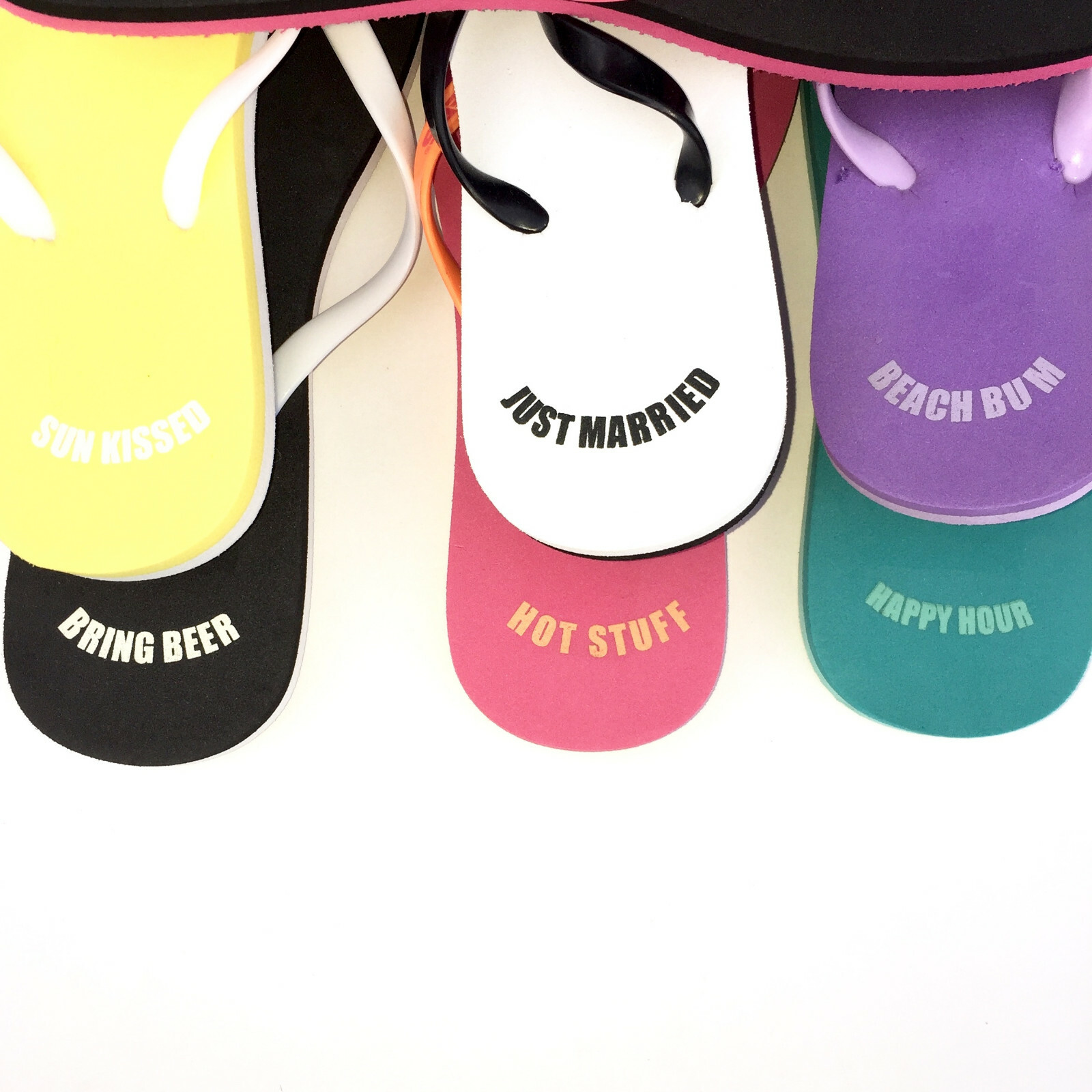 Beach Flip Flops Sand Imprint Rubber Thong Sandals Summer Shoes Quotes Skidders