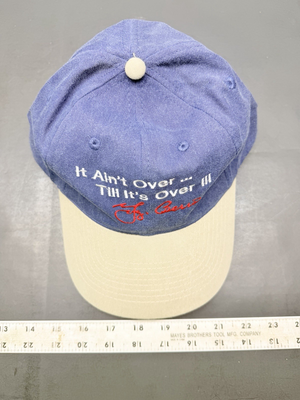 Vintage Headshots By Kc Caps Yogi Berra It Ain’t Over Till It’s Over Ball Cap