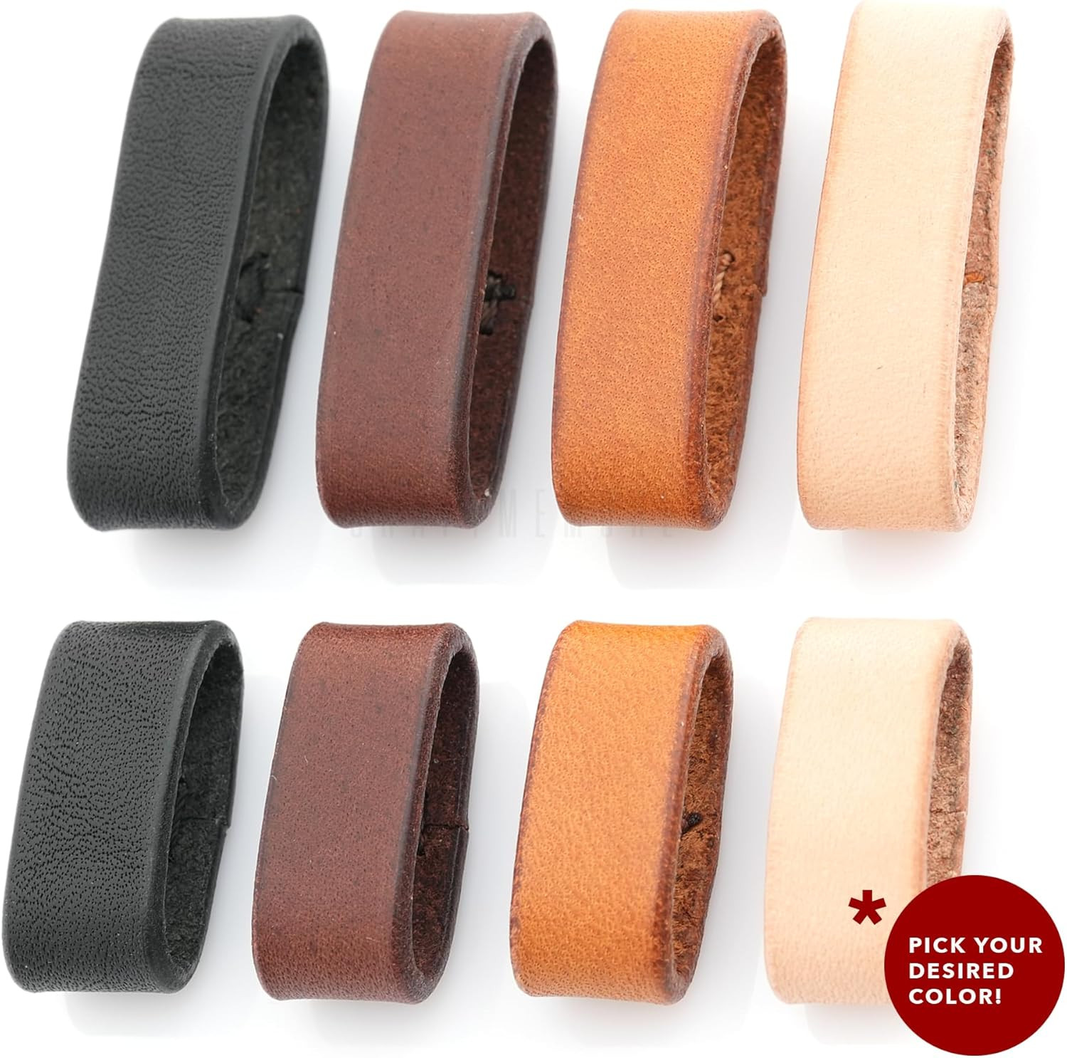 Leather Belt Loop Keeper, Genuine Full Grain Leather Replacement Strap Holder