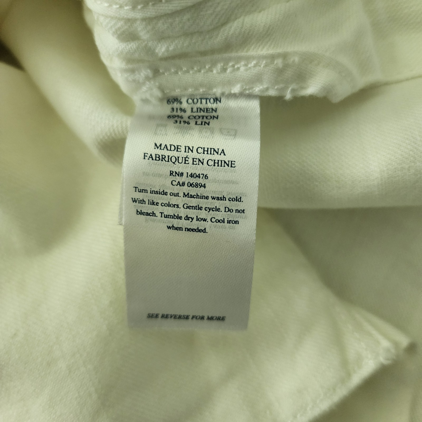 Faherty Larkspur Jacket L NWT White Linen Cotton Safari Coastal Utility $248