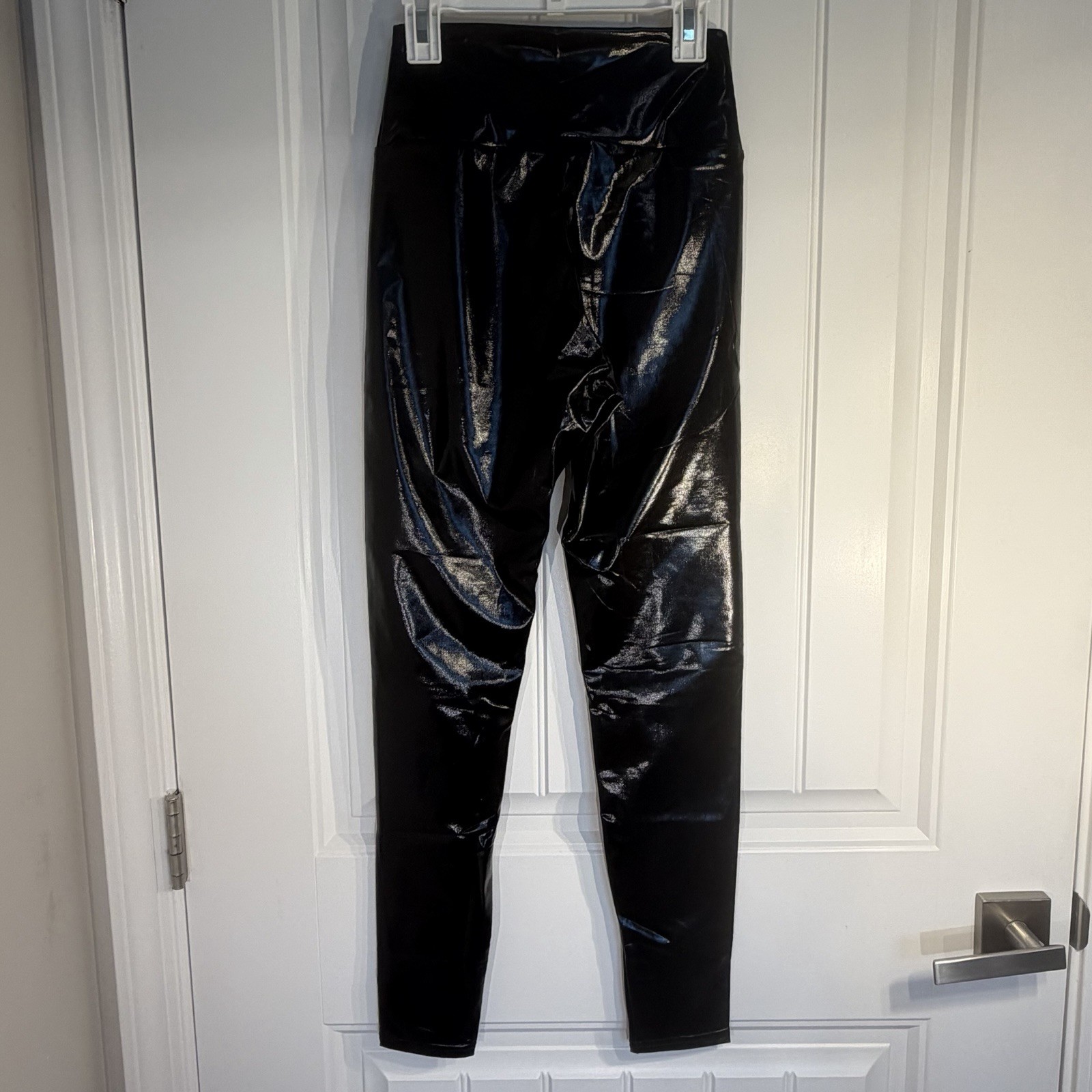 Urban Buck Black Faux Leather Leggings Women’s Small High Rise Shiny