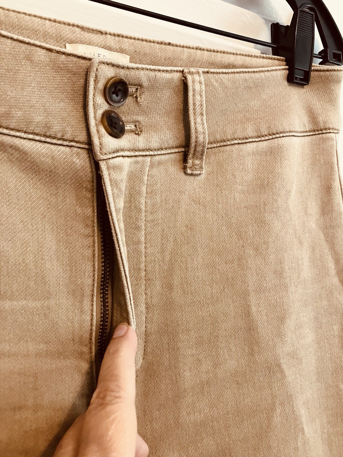 29) FAHERTY TERRY SAILOR Trouser Desert Khaki Wide Leg Trousers Pants Womens