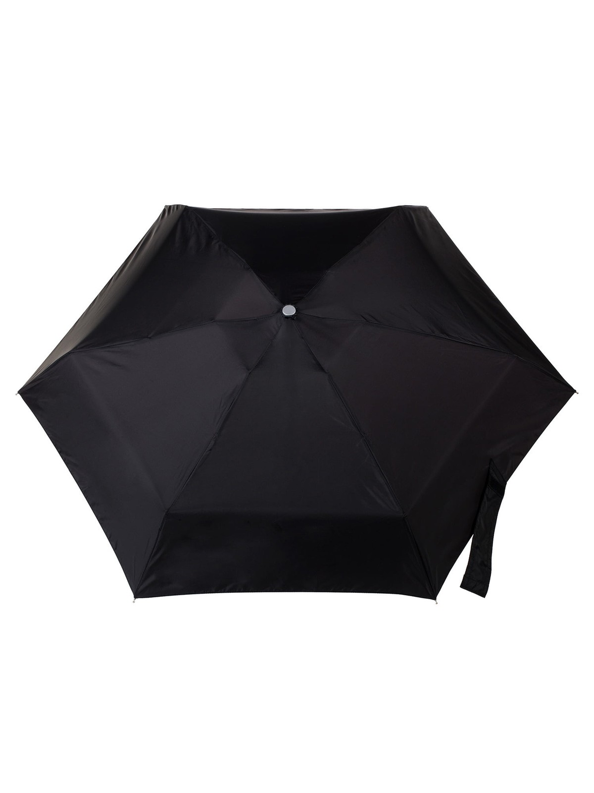 Recycled Canopy One-Touch Auto Open Mini Travel Umbrella with Case, Black
