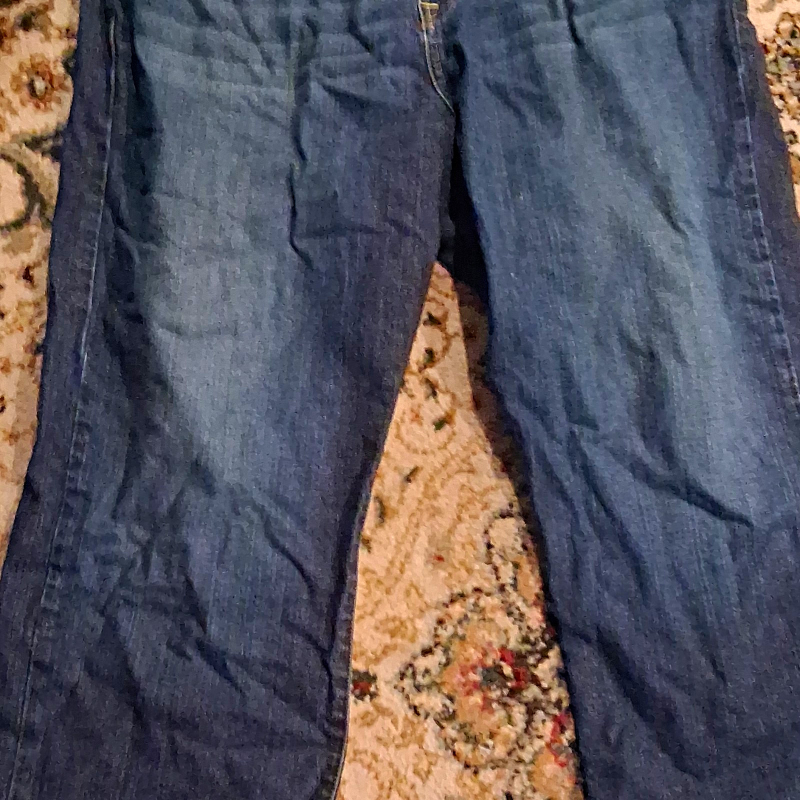 Lucky Brand Men’s Blue Denim Jeans Straight Fit Medium Wash Mid Rise 5-Pocket