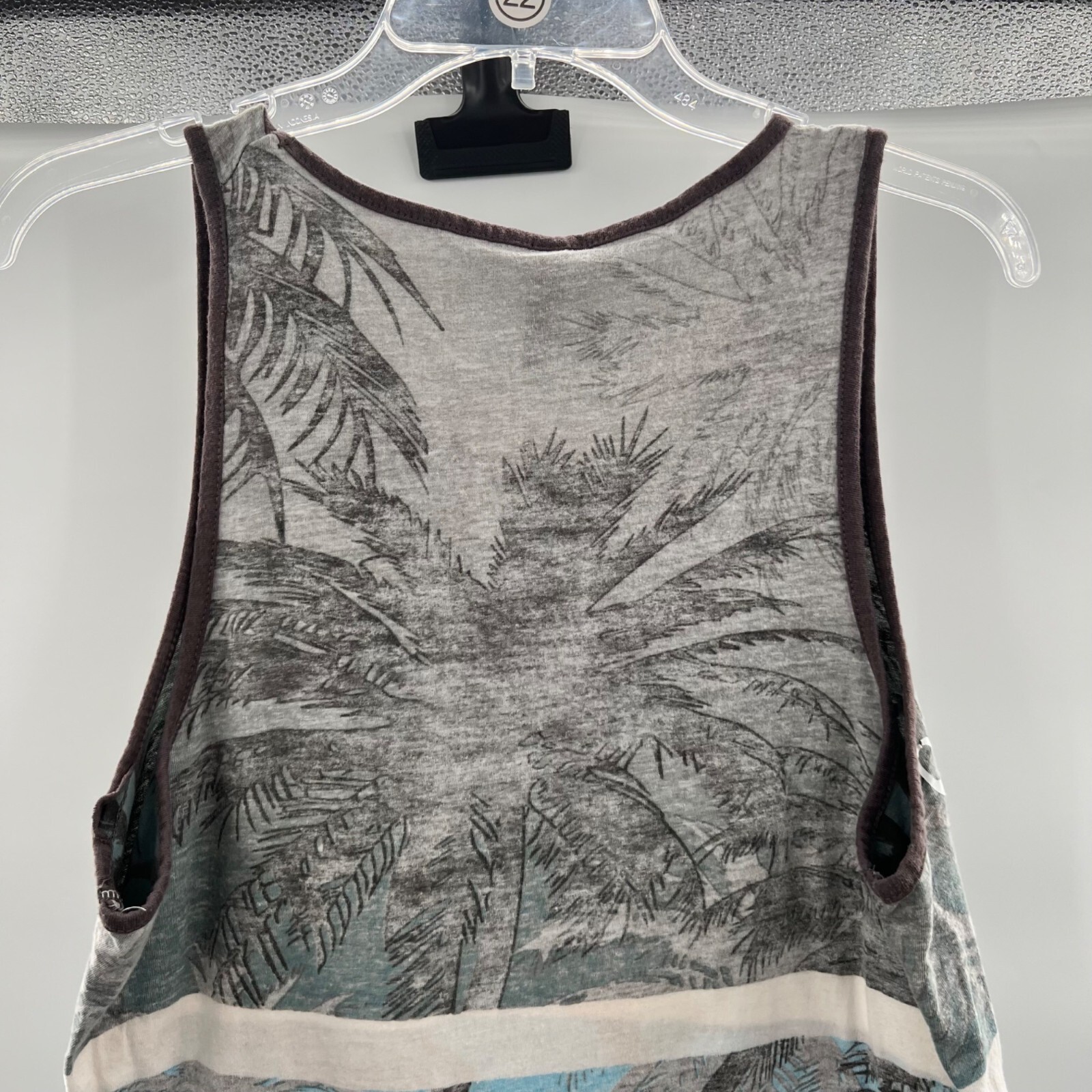U.S. Apparel Men’s St. Augustine Beach Tank Top Gray/Multi Size Small