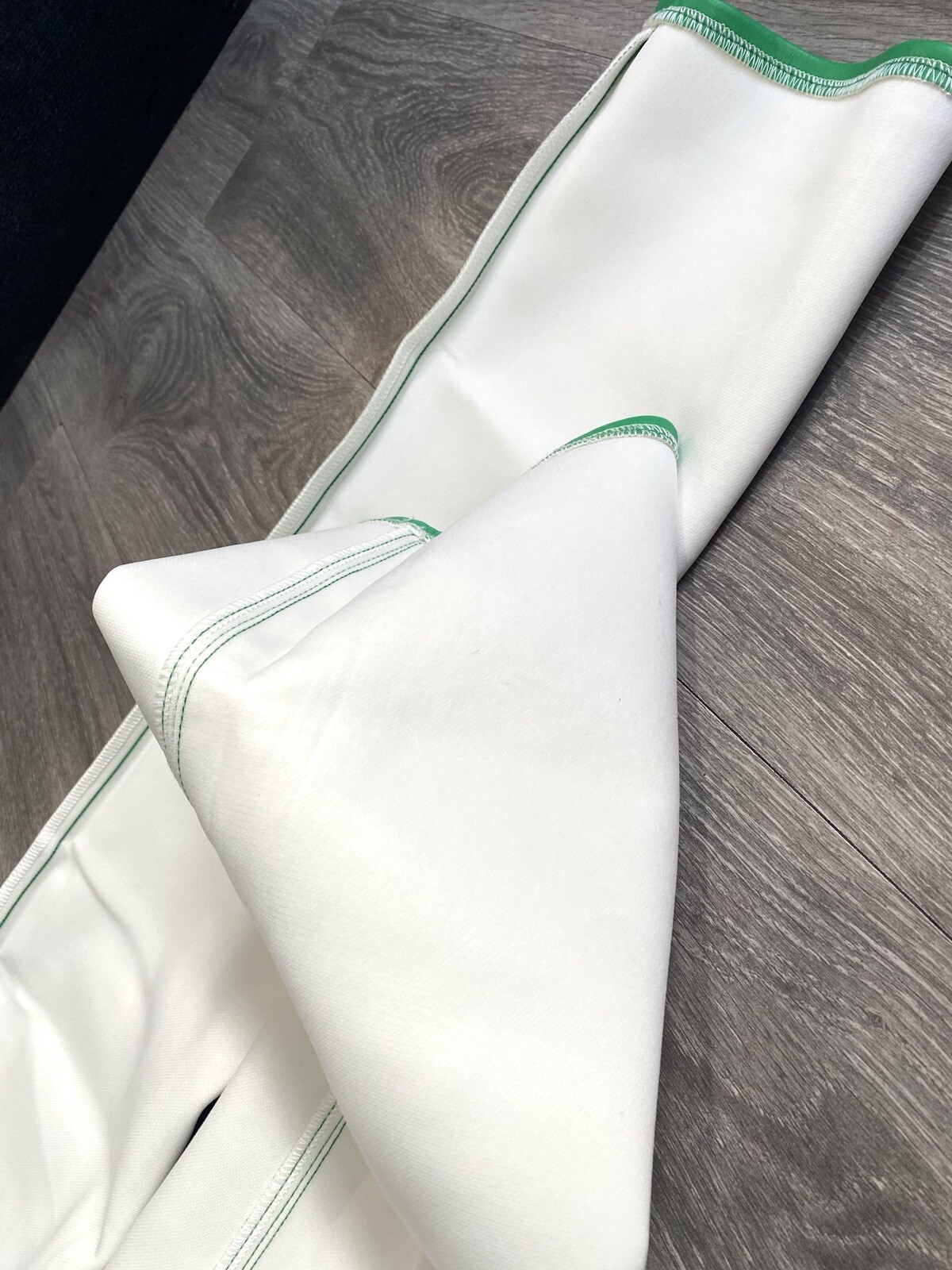 🥝 NWT GOOD AMERICAN FAUX LEATHER SUMMER GREEN PANTS GOOD ICON THICK SIZE 6 / 28