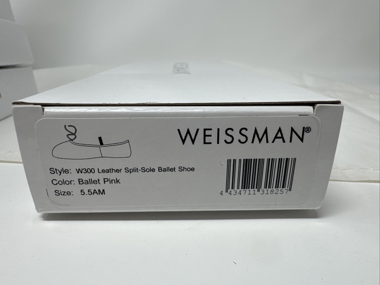Weissman Ballet Pink Split Sole Leather Ballet Shoes Child, Youth, Adult Sz New