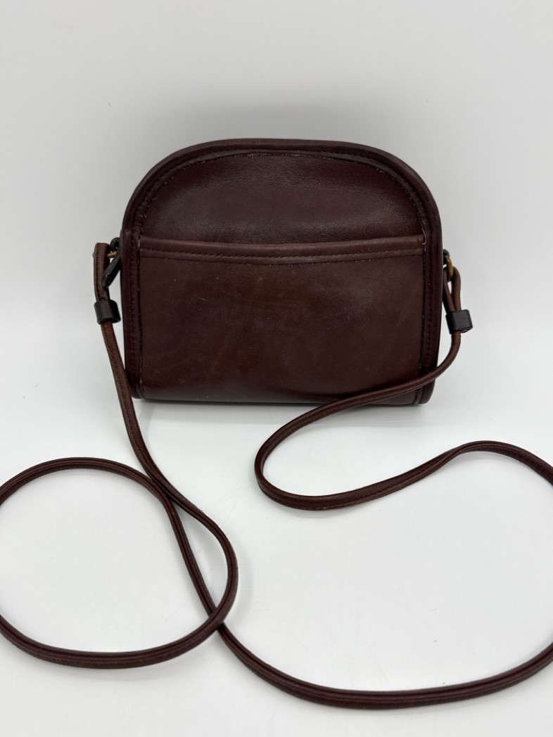 Coach Abbie Vintage Crossbody 9017 Brown Women LTHR Purse Handbag Outer Pocket