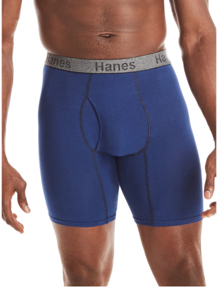 Hanes Men’s Comfort Flex Fit Cotton Stretch Long Leg Boxer Brief 2XL -Pack of 3