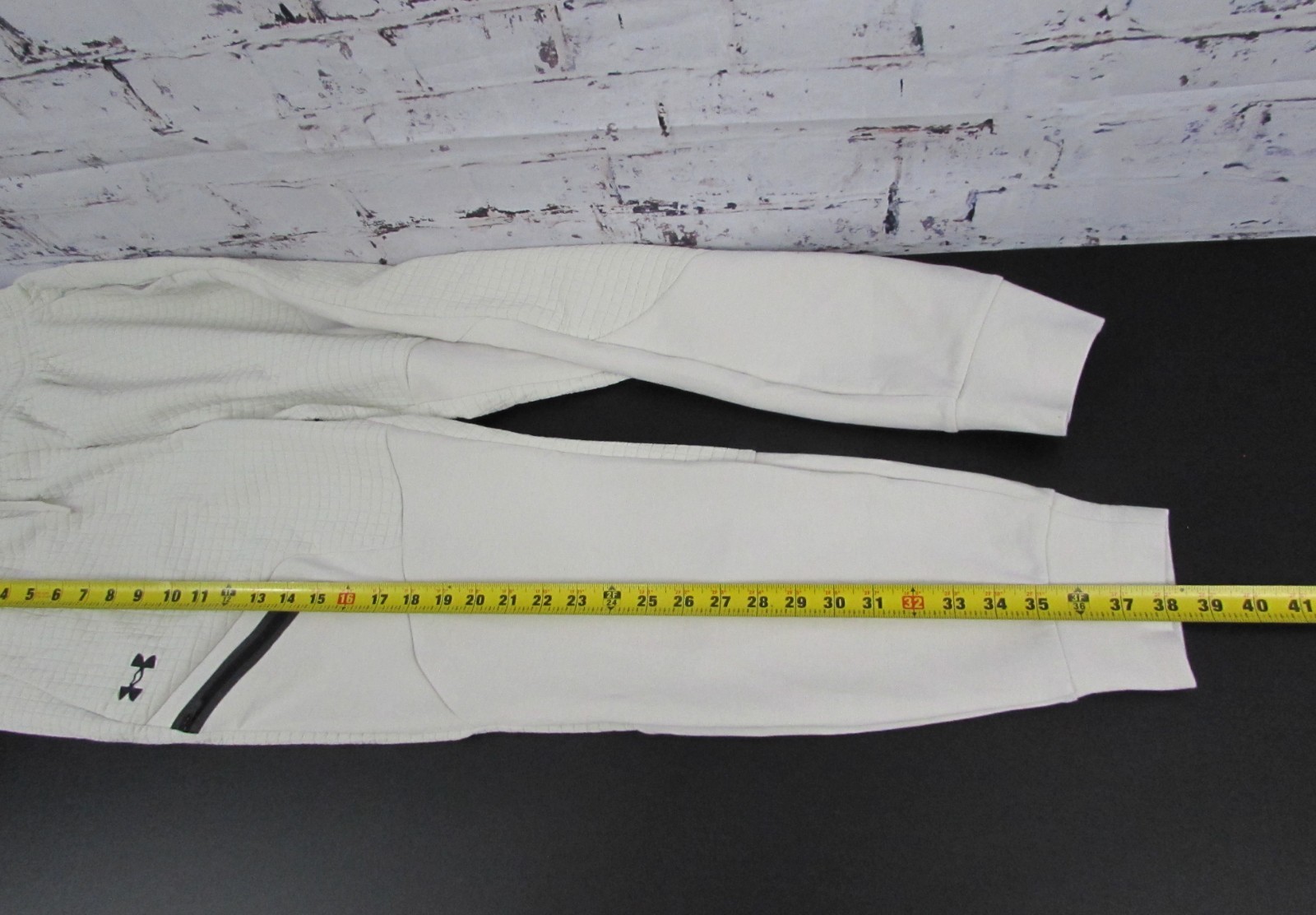 Under Armour Men’s Unstoppable Flc Grid Jogger Pants White Off 1386544 110 M