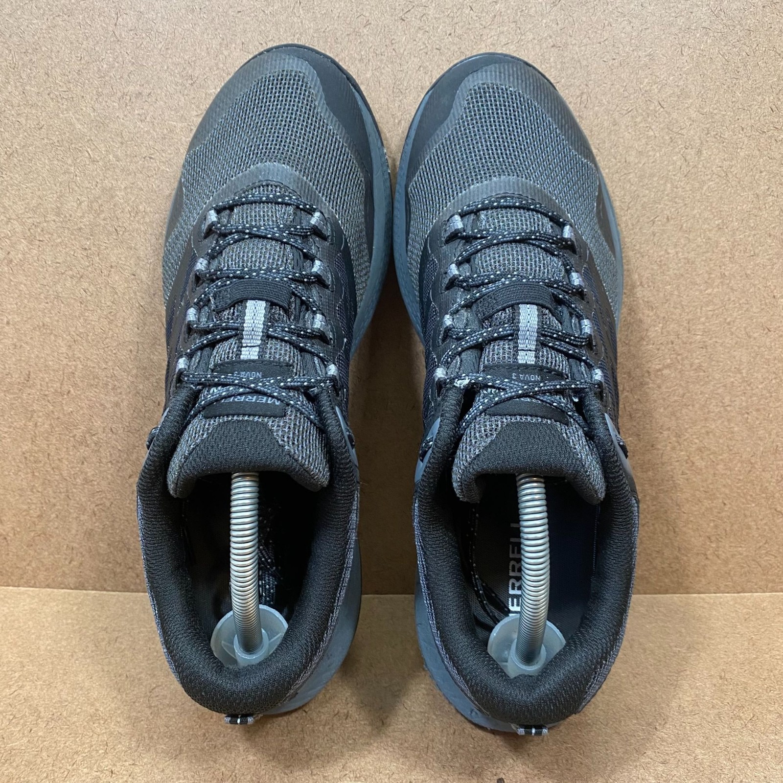 Merrell Mens Nova 3 Gore-Tex Trail Running Shoes Size 10 Black Vibram Sole