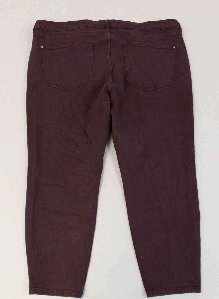 Delancey Studio Women’s Basic Kingsland Skinny Jeans JL3 Deep Plum Size 24