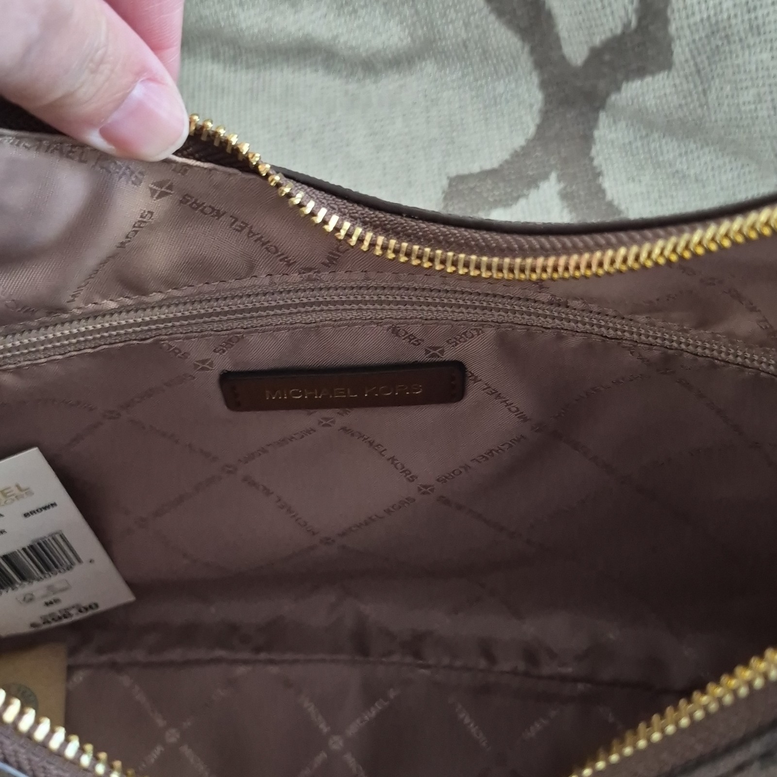Michael Kors Nayla Medium Signature Logo Shoulder Bag