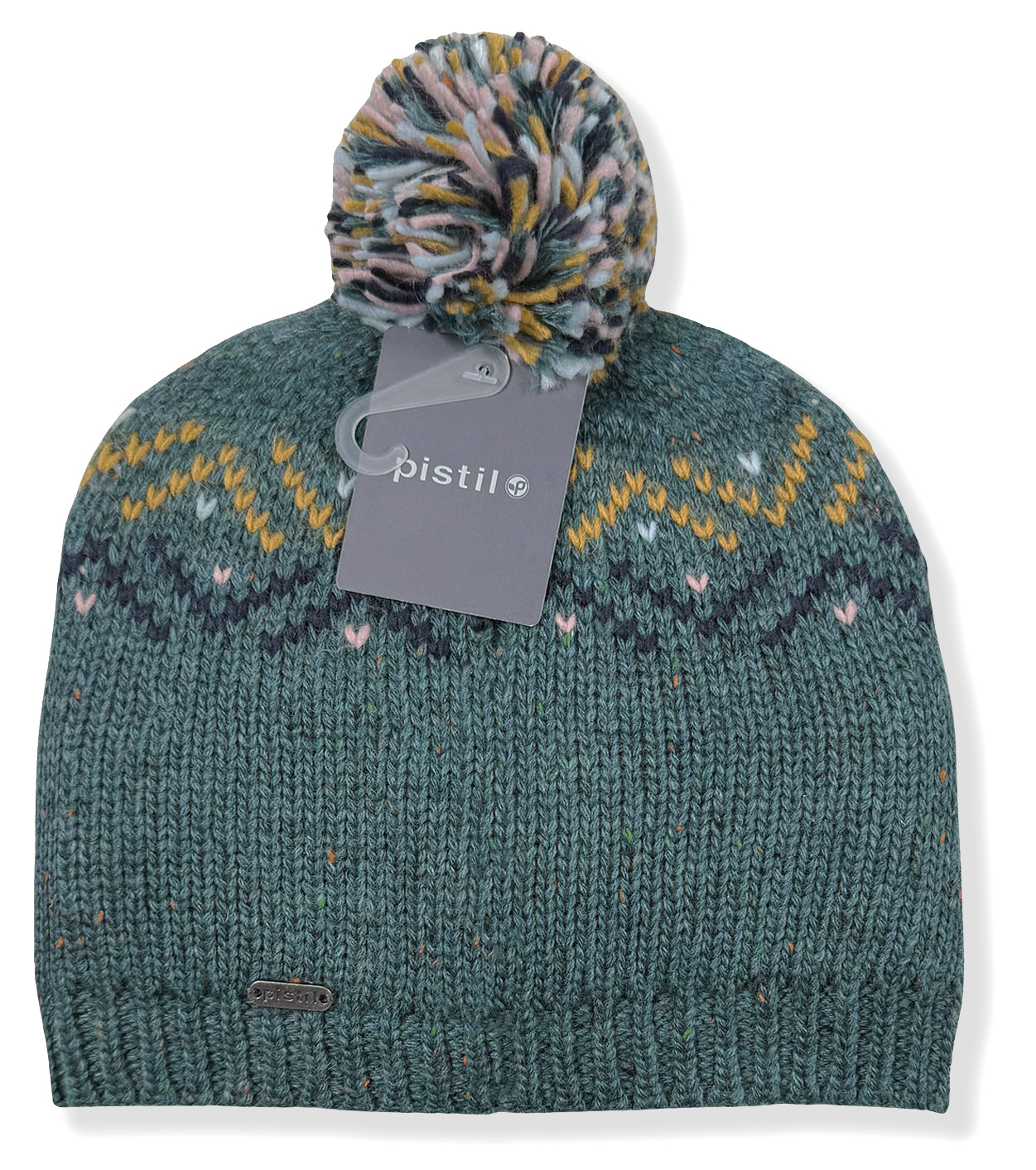 Pistil Visby Beanie – NWT Womens One Size Dark Teal / Multicolor – #45824-M8